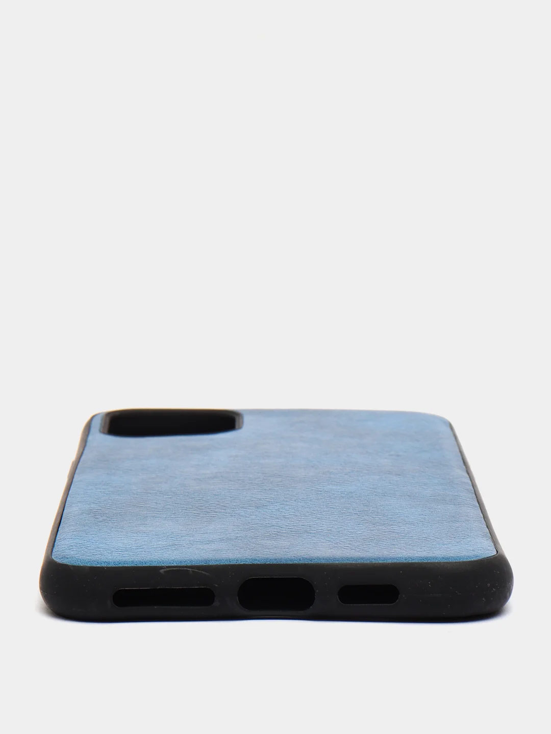 Синий чехол IPhone 11 / 11ProMax / 12 / 12ProMax / X / XS / XS Max силиконовый, имитация кожи