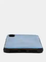 Синий чехол IPhone 11 / 11ProMax / 12 / 12ProMax / X / XS / XS Max силиконовый, имитация кожи