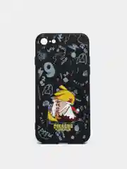 Черный чехол силиконовый Pokemon "Пикачу" для iPhone 7/8 Plus/XS/XR/SE Max/11/12 Pro Max/13