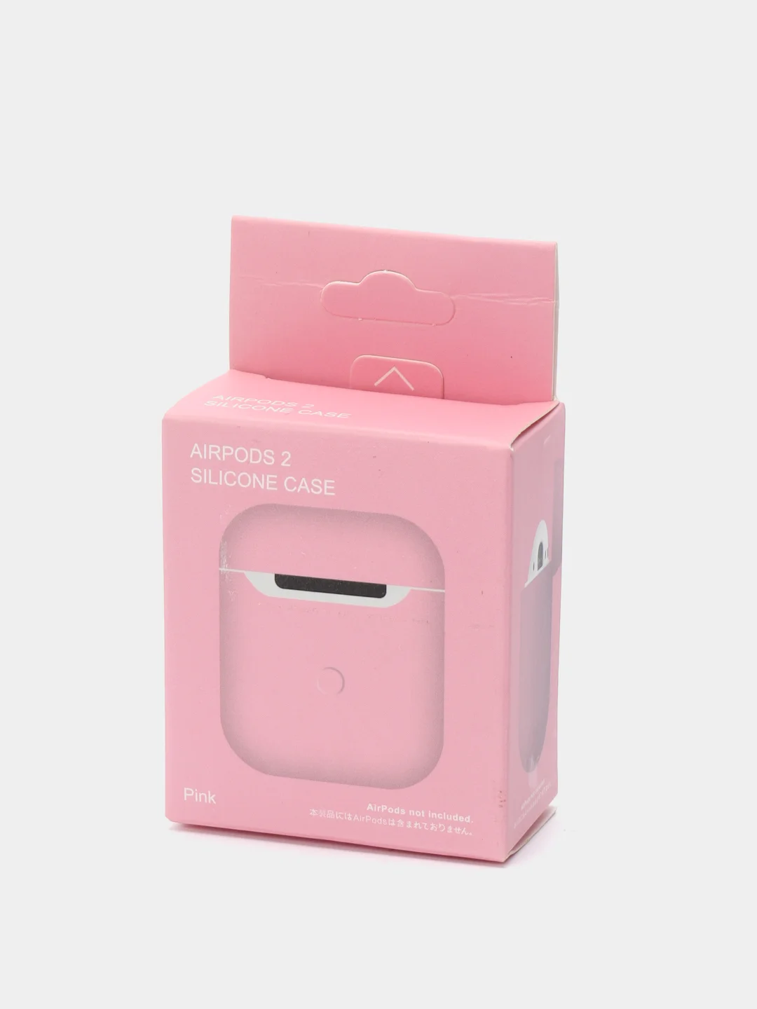 Розовый чехол для AirPods 1/2, силиконовый