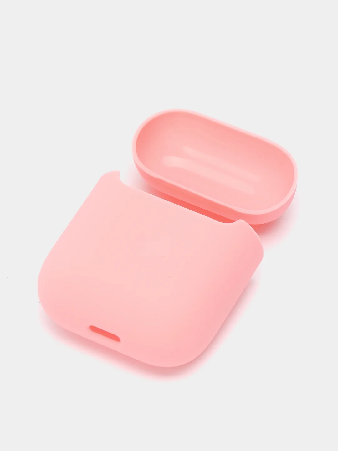 Розовый чехол для AirPods 1/2, силиконовый
