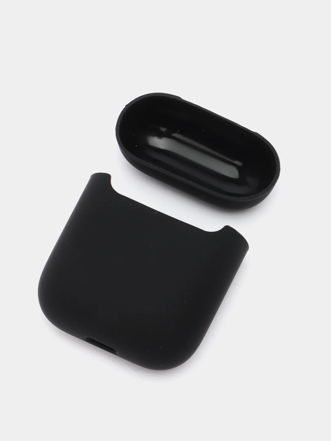 Черный чехол для AirPods 1/2, силиконовый