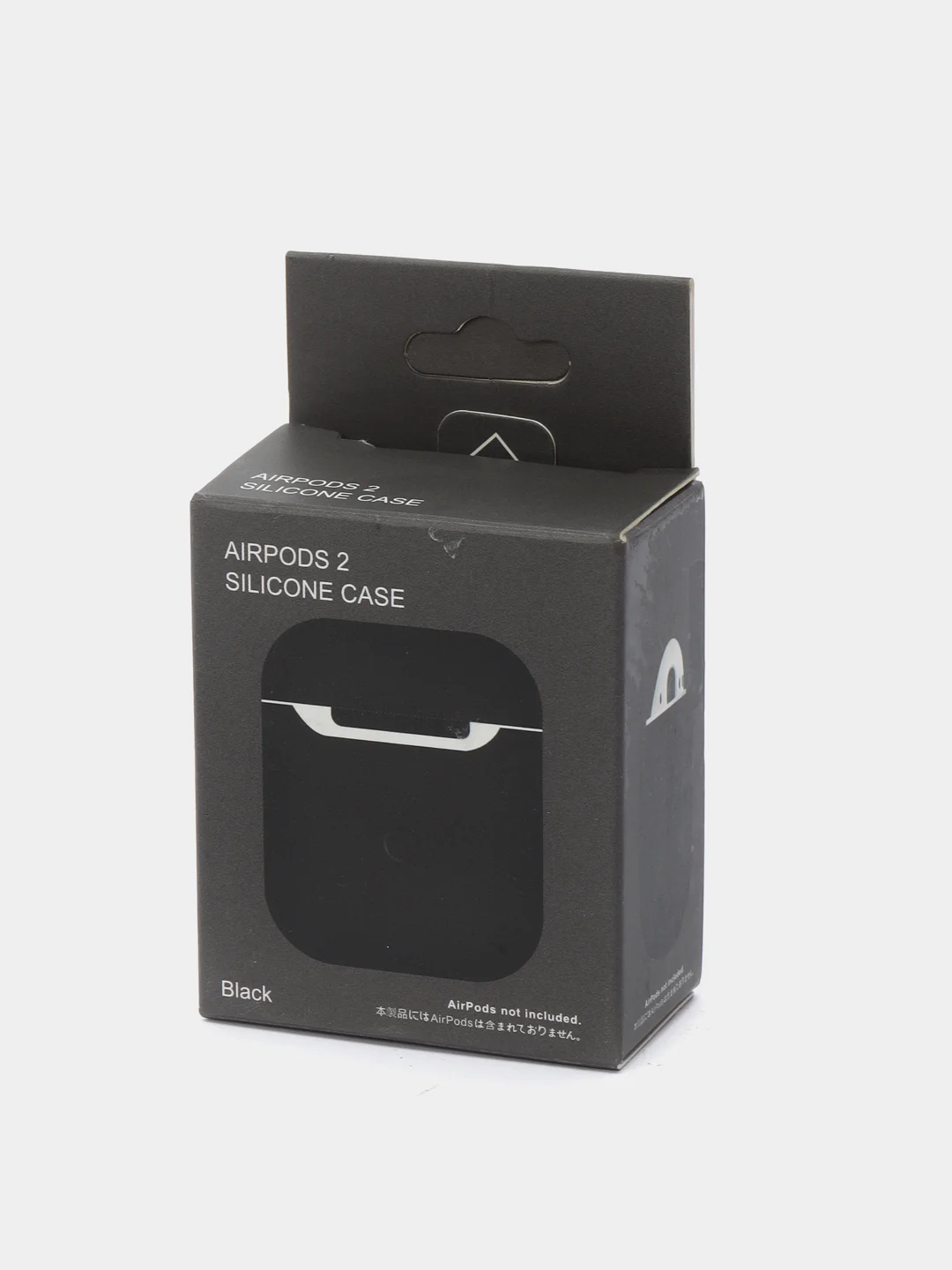 Черный чехол для AirPods 1/2, силиконовый