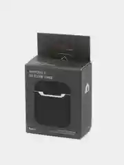 Черный чехол для AirPods 1/2, силиконовый