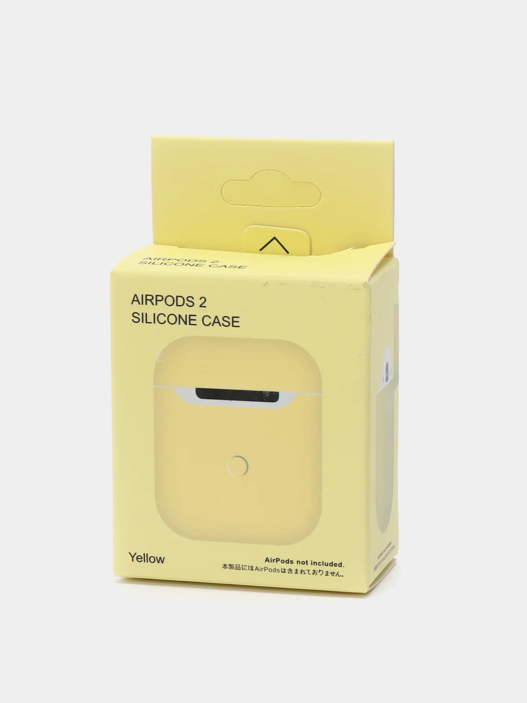 Желтый чехол для AirPods 1/2, силиконовый
