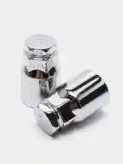 Гайки секретные LS M12 х 1.25 / 32 мм, конус, 4+2 ключа, хром, 20605SP