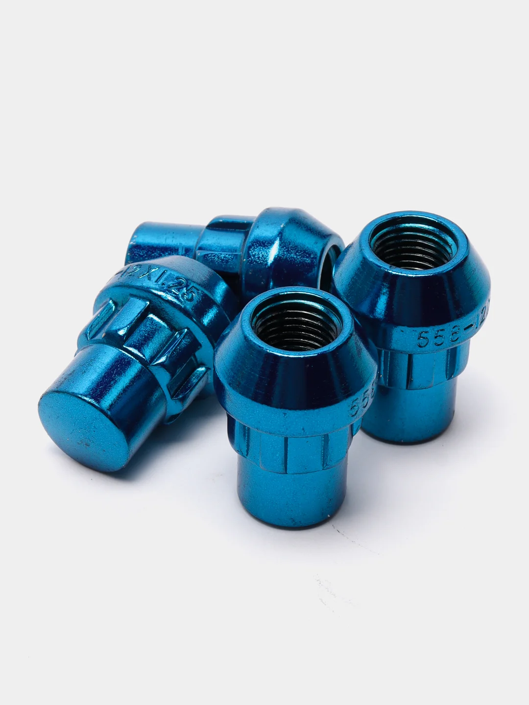 Гайки секретные LS M12 х 1.25 / 32 мм, конус, 4+2 ключа, хром, 20605SP