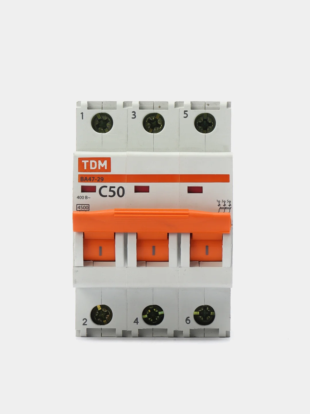 Автоматический выключатель TDM ВА47-29 3Р 50А 4.5кА С SQ0206-0114