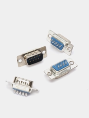 5 штук Разъем D-SUB DB-9M 9 контактов DBI-9M DB9 вилка на кабель DB9M 9PIN DPS-9M DBB-9M