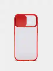 Красный чехол с защитой для камеры на iPhone (Айфон) 6 Plus, 7, XS, 11 Pro Max, 12 mini, 13 Pro
