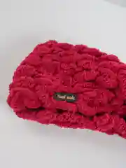 Бордовый плюшевая повязка на голову Hand made, 2 цвета