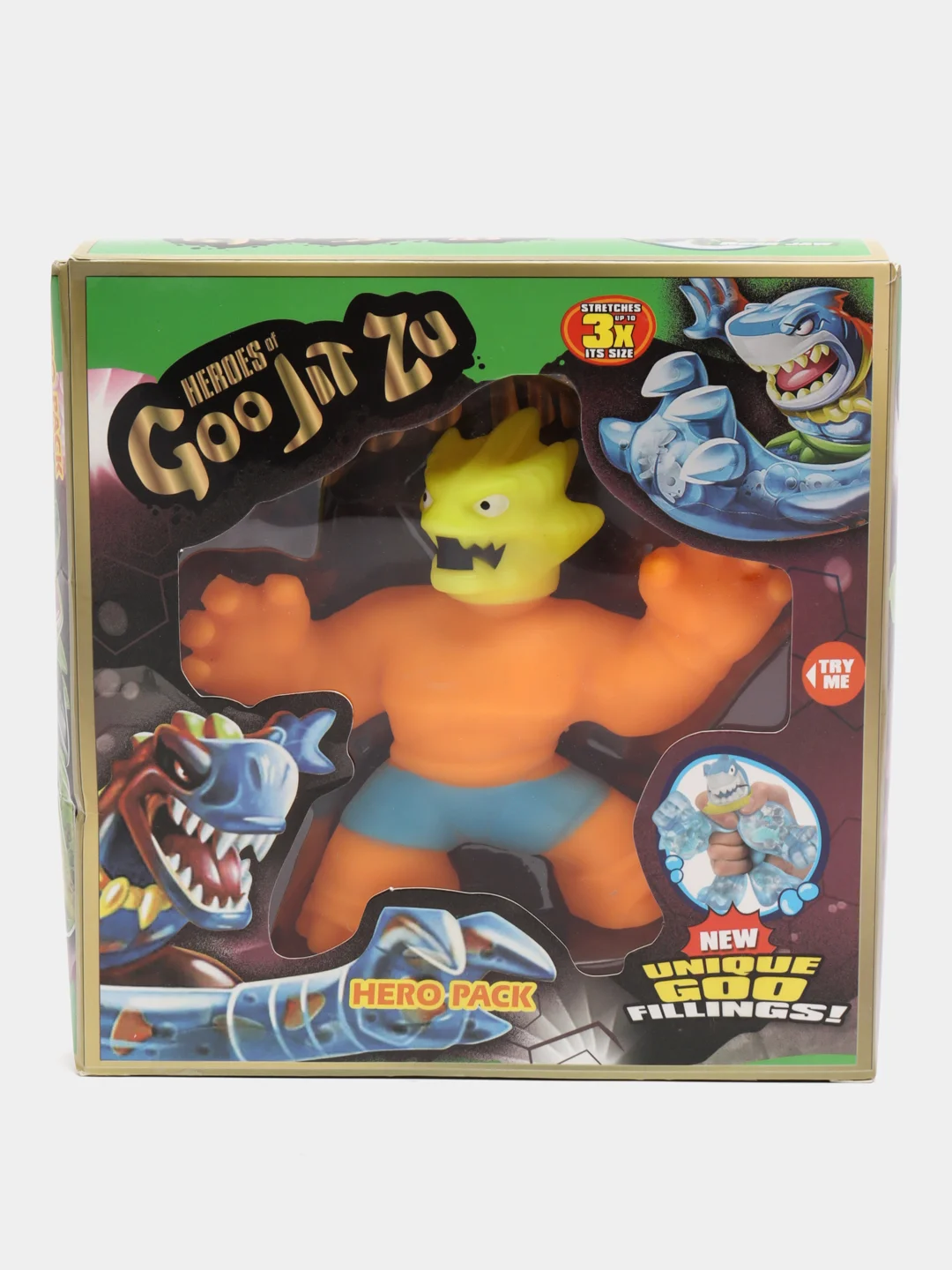 Оранжевый тянущаяся фигурка Гуджитсу GooJitZu