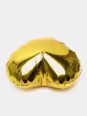 Золотой воздушный шар "Сердце", фольгированный, 18", 45 см