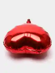 Красный воздушный шар "Сердце", фольгированный, 18", 45 см