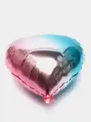 Голубой воздушный шар фольгированный "Сердце", "Звезда", "Круг" для украшения праздника, радуга