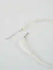 Ожерелье жемчужное, с застежкой серебряного цвета