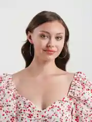 Серебряный серьги-кольца "Конго"