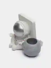 Серебряный подставка для смартфона/ держатель "Космонавт"/ Подставка для планшета/ фигурка космонавта