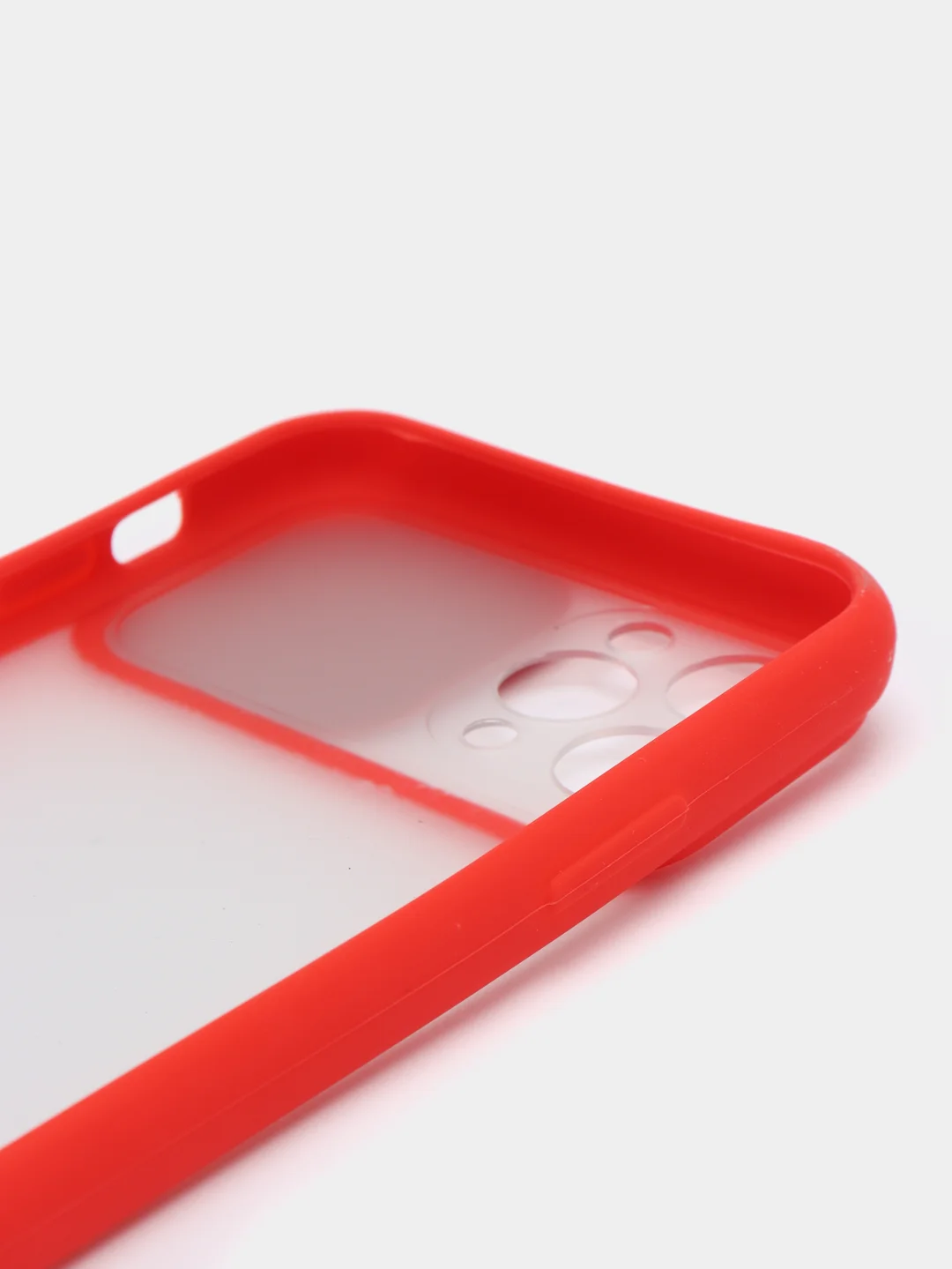 Красный чехол с защитой для камеры на iPhone (Айфон) 6 Plus, 7, XS, 11 Pro Max, 12 mini, 13 Pro
