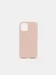 Бежевый чехол на iPhone X, XS, XR, 7, 8, se, 12, 12 Pro, Mini, Max silicone case, закрытый низ, бархат внутри