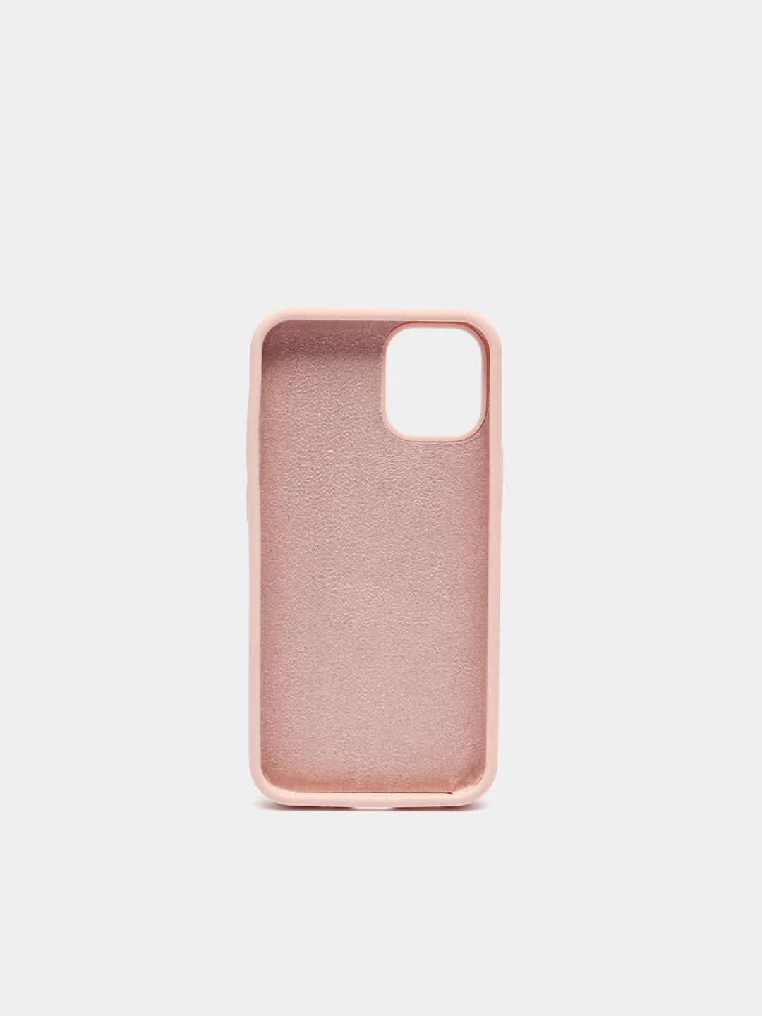 Бежевый чехол на iPhone X, XS, XR, 7, 8, se, 12, 12 Pro, Mini, Max silicone case, закрытый низ, бархат внутри