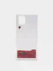 Розовый чехол Samsung Galaxy Note 10 Lite силиконовый переливающийся жидкий с блестками