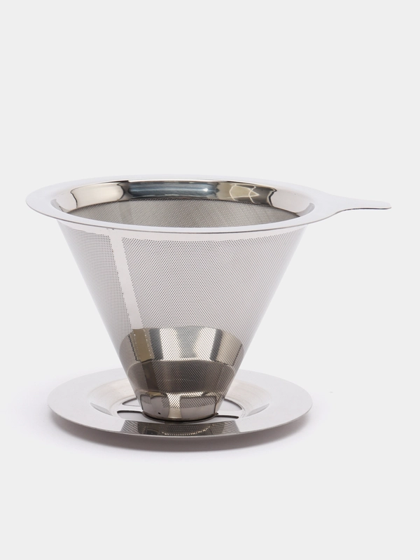 Воронка-дриппер V60 для заваривания кофе, 304 сталь, 128 см