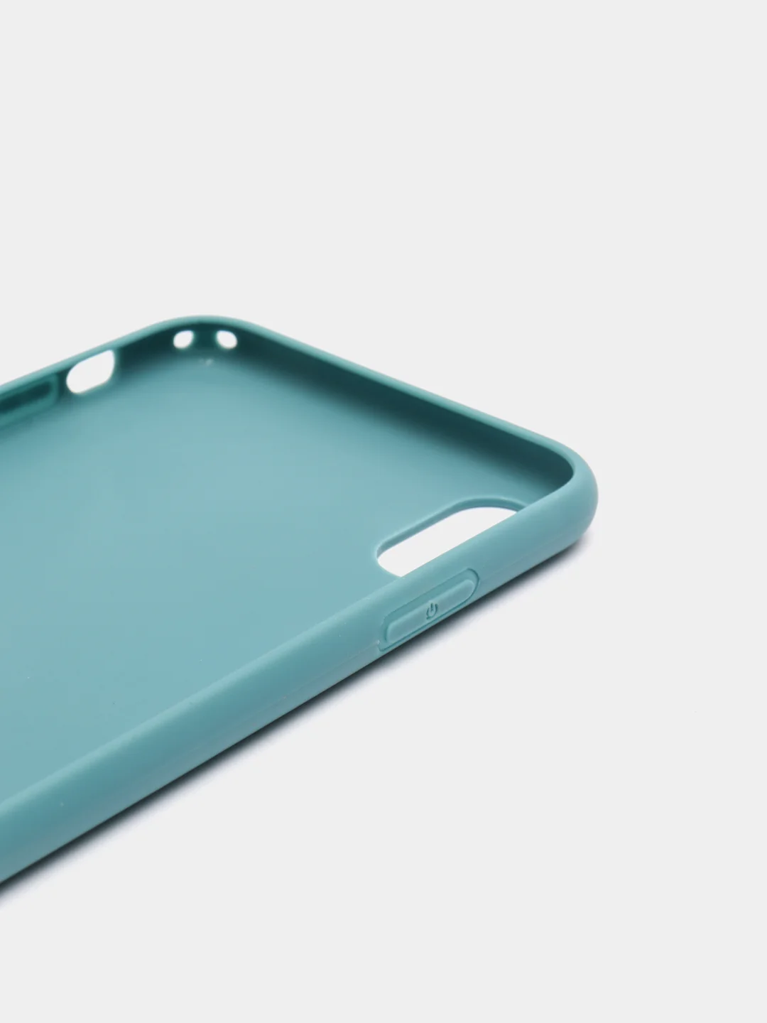 Бирюзовый чехол для Apple iPhone XS Max силиконовый, матовый, однотонный