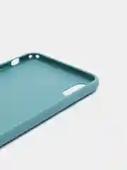Бирюзовый чехол для Apple iPhone XS Max силиконовый, матовый, однотонный