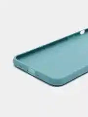 Бирюзовый чехол для Apple iPhone XS Max силиконовый, матовый, однотонный