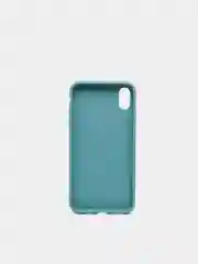 Бирюзовый чехол для Apple iPhone XS Max силиконовый, матовый, однотонный