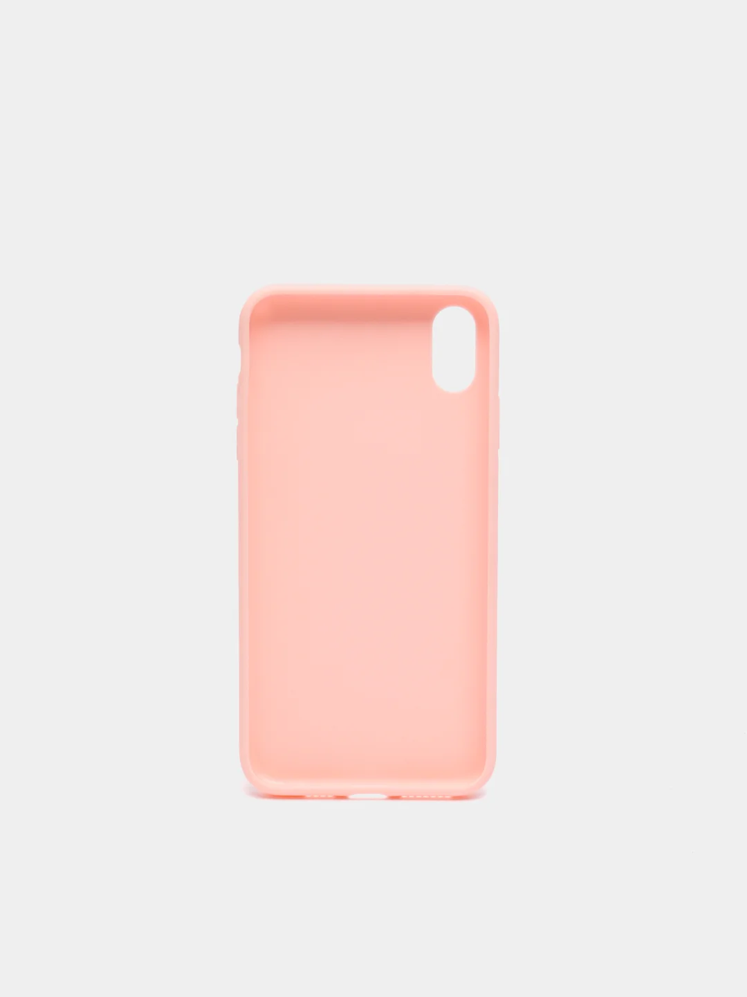 Розовый чехол для Apple iPhone XS Max силиконовый, матовый, однотонный