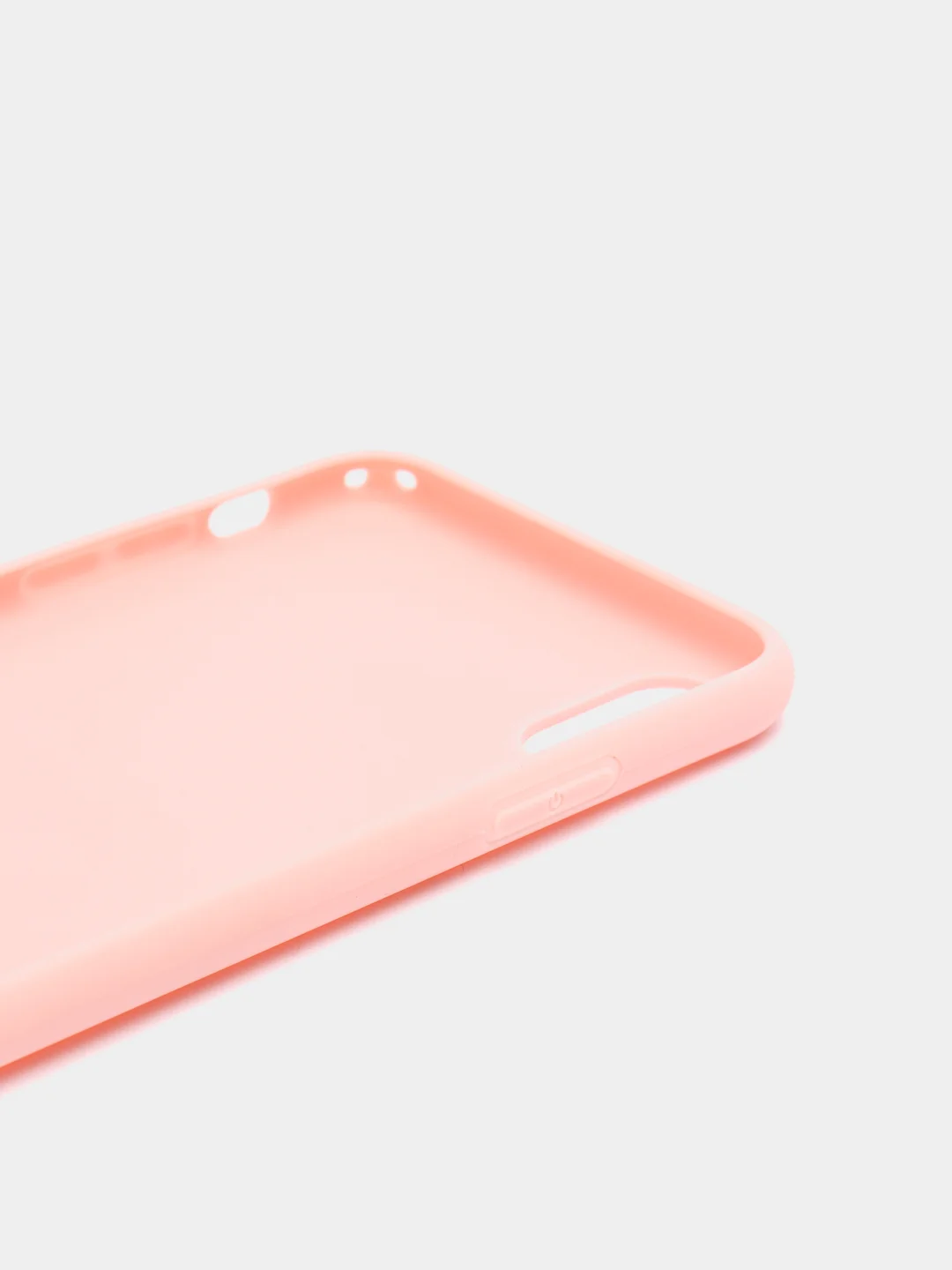 Розовый чехол для Apple iPhone XS Max силиконовый, матовый, однотонный