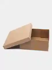 Бежевый коробка картонная самосборная, 4 объёма