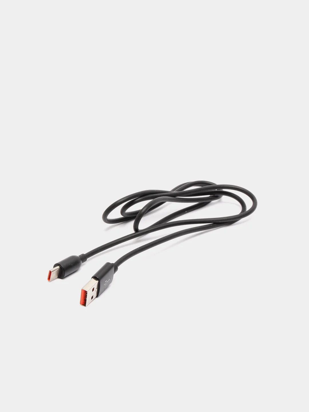 Черный кабель USB - Type-C WALKER C725, с металлическими разъемами