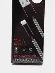 Белый кабель USB - Type-C Walker C720, с пружинами