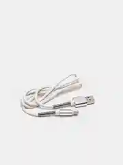 Белый кабель USB - Type-C Walker C720, с пружинами
