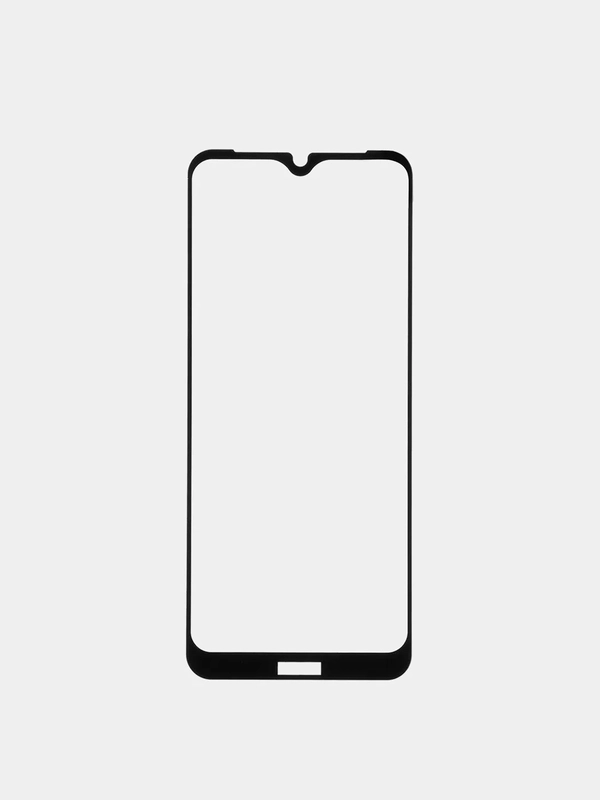 Защитное стекло BROSCORP для Nokia C30 закаленное с олеофобным покрытием и черной рамкой