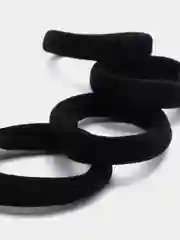 Черный набор резинок для волос/Резинки для волос/Тексктильные резинки дя волос
