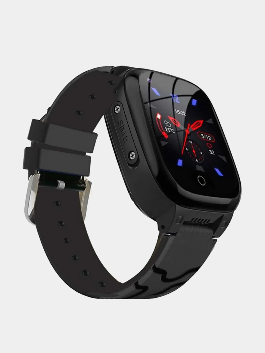 Черный часы с термометром Smart Baby Watch Tiroki T8W
