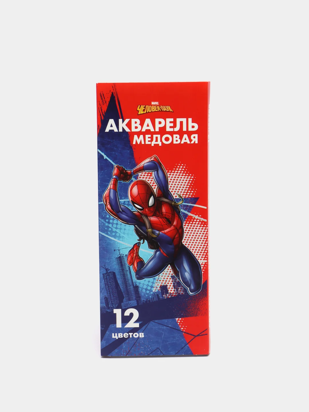 Синий краска акварельная, медовая, 12 цветов