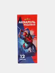 Синий краска акварельная, медовая, 12 цветов