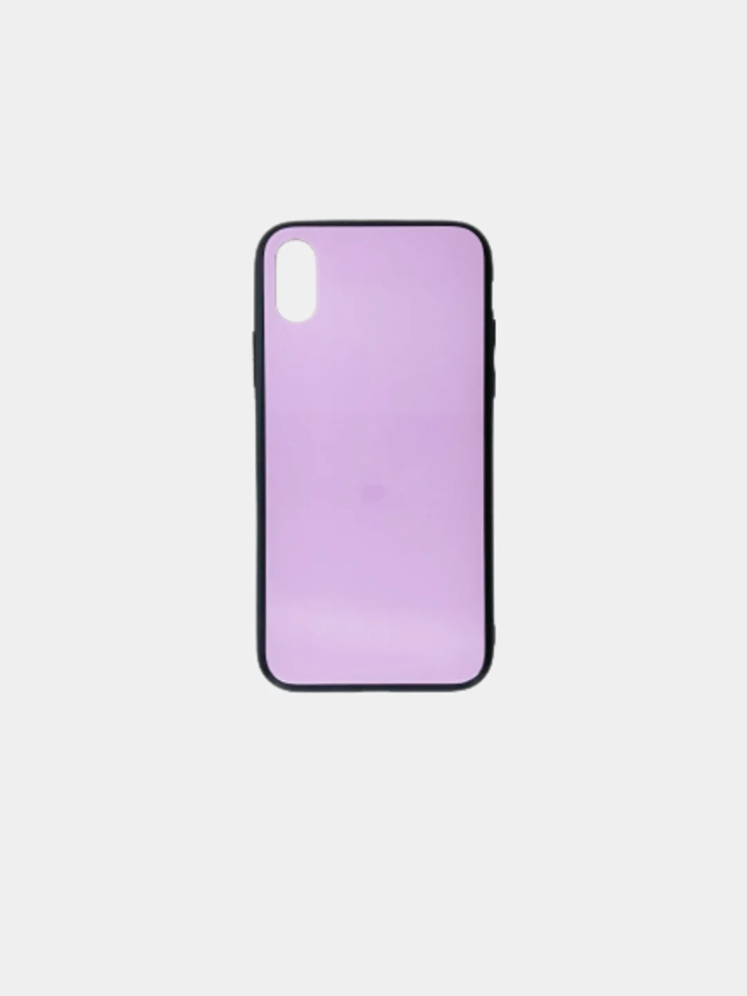 Сиреневый чехол iPhone 6 / 6s / 7 / 8 / X / Xs / 7 Plus / 8 Plus / 5 / 5s / Se стеклянная панель