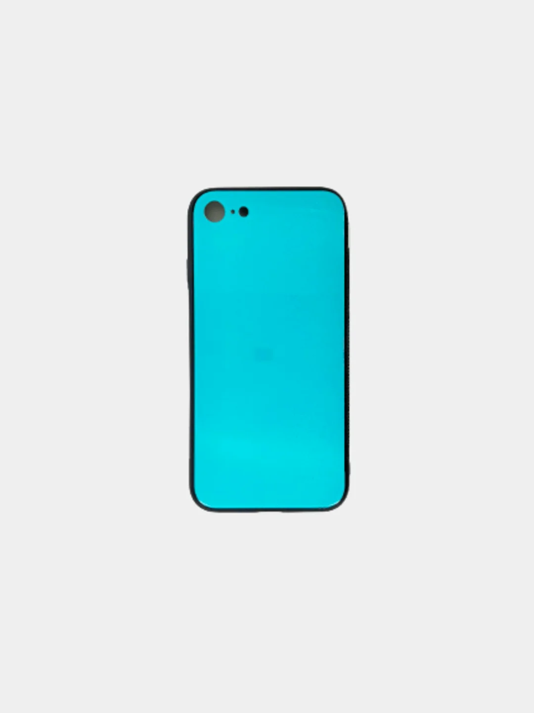 Бирюзовый чехол iPhone 6 / 6s / 7 / 8 / X / Xs / 7 Plus / 8 Plus / 5 / 5s / Se стеклянная панель