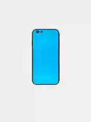Голубой чехол iPhone 6 / 6s / 7 / 8 / X / Xs / 7 Plus / 8 Plus / 5 / 5s / Se стеклянная панель