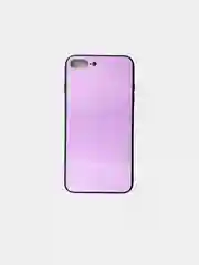 Сиреневый чехол iPhone 6 / 6s / 7 / 8 / X / Xs / 7 Plus / 8 Plus / 5 / 5s / Se стеклянная панель