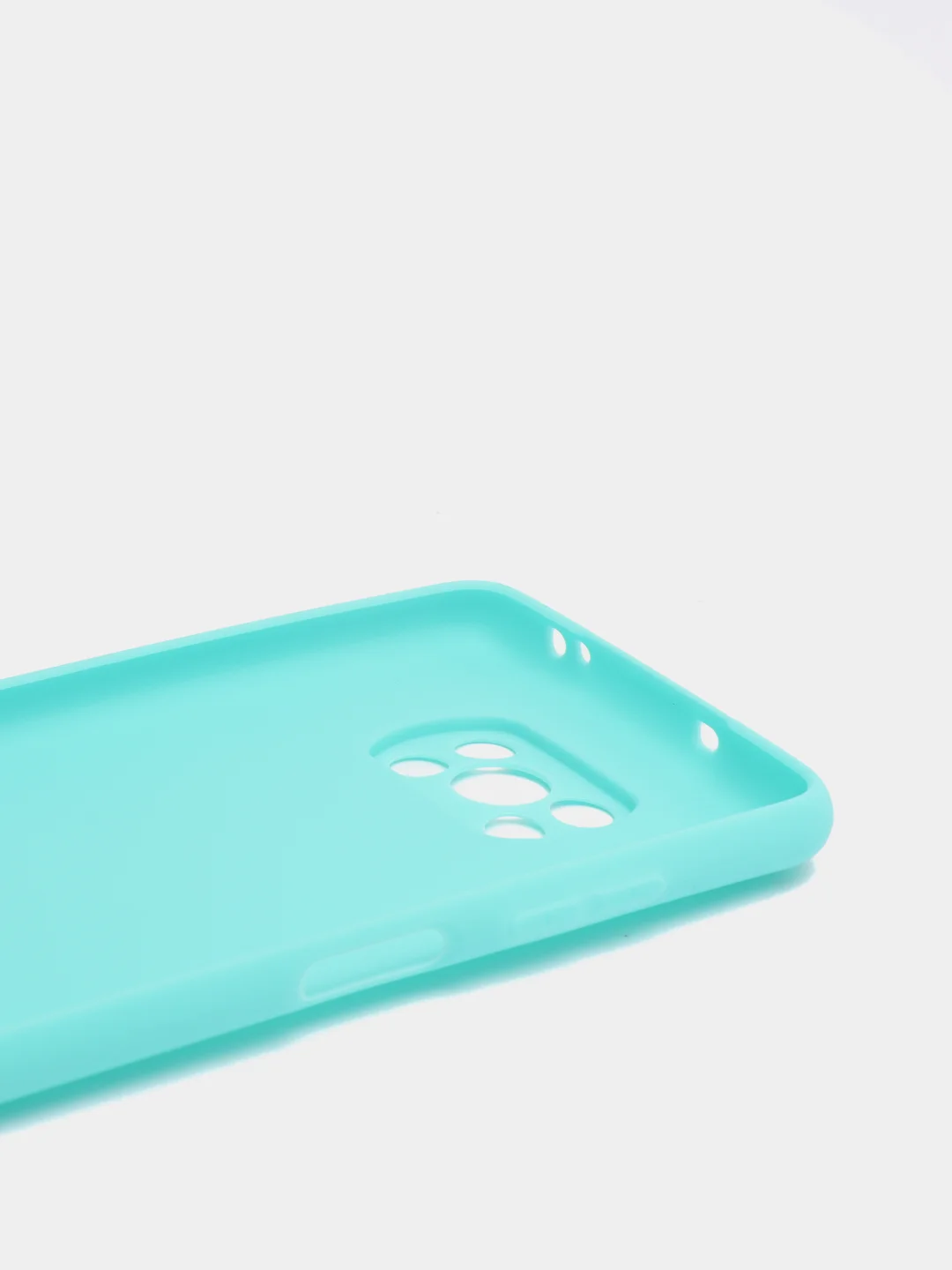 Голубой чехол на Xiaomi Poco X3 (NFC) / X3 Pro силиконовый, сяоми поко