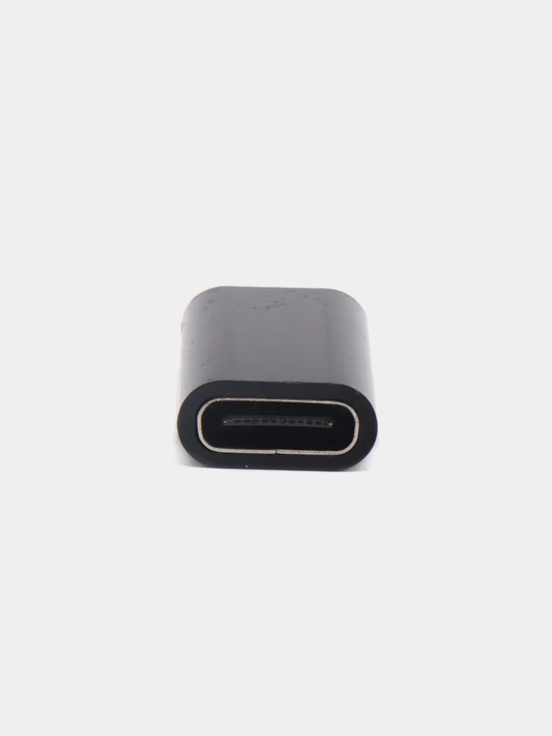 Черный адаптер переходник USB Type C на micro USB