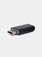 Черный адаптер переходник USB Type C на micro USB