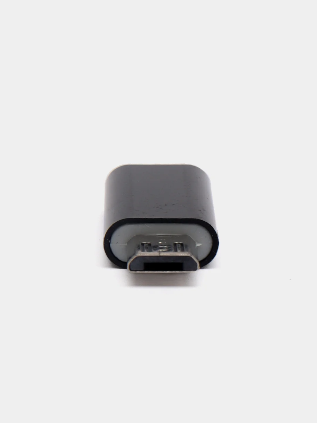 Черный адаптер переходник USB Type C на micro USB